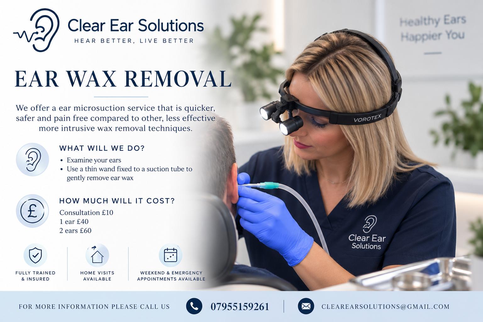Microsuction ear wax removal treatment